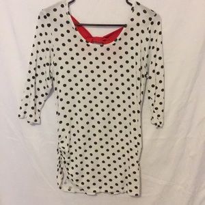 Polka dot maternity top